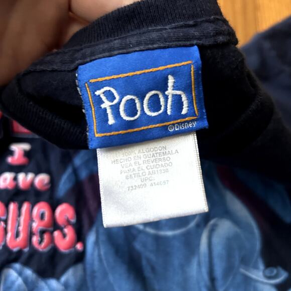 Disney Pooh Vintage Eeyore Yes I Have Issues Bubble Graphic Tee Adult Size Large - Picture 3 of 5